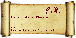 Czinczár Marcell névjegykártya